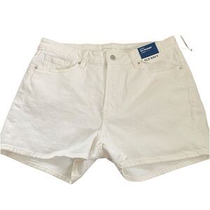 Old Navy White Denim Shorts – Size 14 – NWT – OG Straight